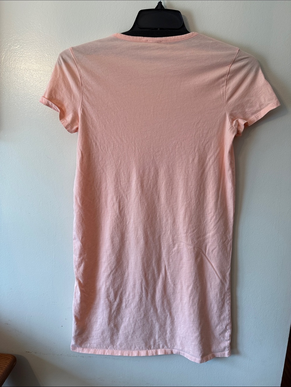 J. Crew Peach Crewneck Short Sleeve 100% cotton mini dress - Picture 4 of 5
